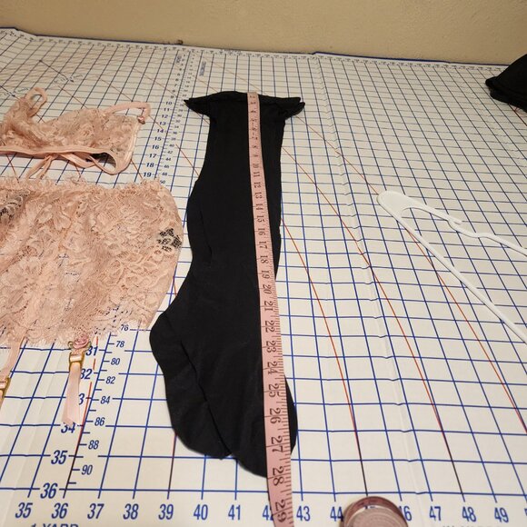 Dreamgirl Women's Lace Bra Set, NWT Pink OS - Picture 3 of 13